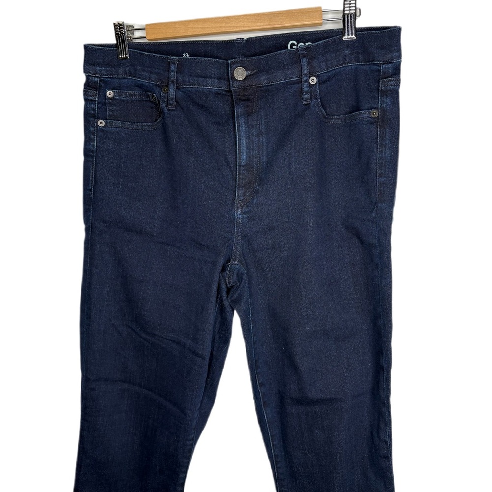 GAP Dark Denim High Rise 33r - Picture 2 of 13